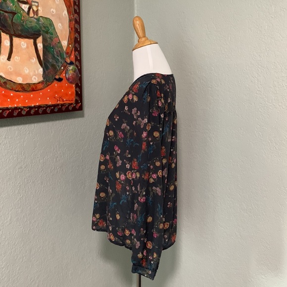 Lucky Brand floral blouse size small EUC - Picture 4 of 7